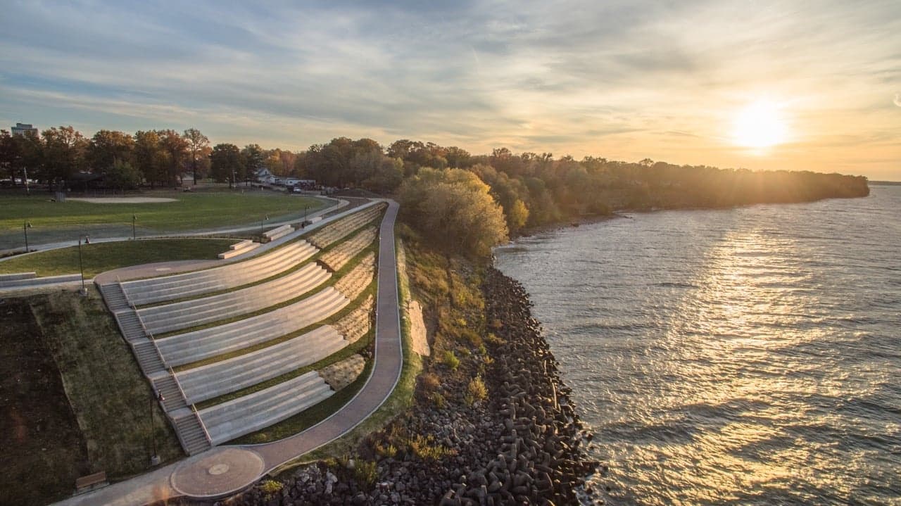 The Lakewood, Ohio city steps