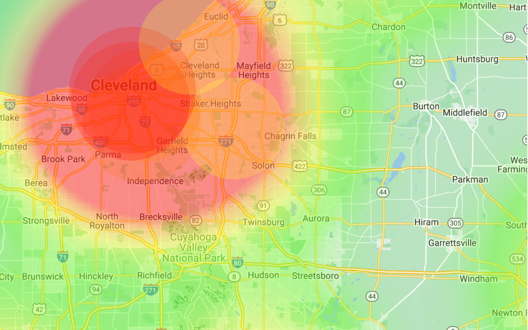 Interactive 2024 Average Air Quality Map of the Greater Cleveland Area